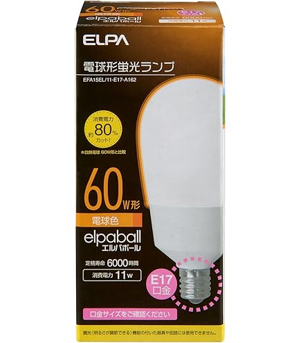 Amazon | TOSHIBA ネオボールZ A形 60Wタイプ 口金直径17mm 電球